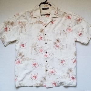 Milano Bay mens Large tropical Hawaiian shirt